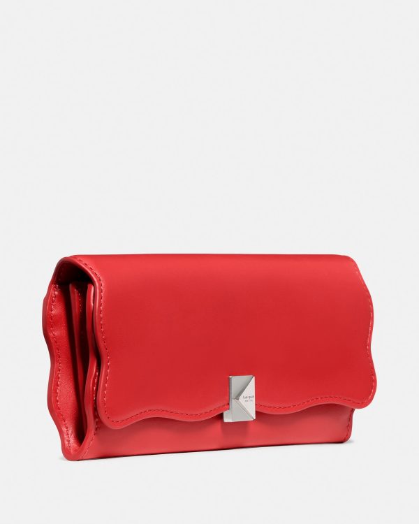 Kate Spade Deco Wavy Large Flap Wallet