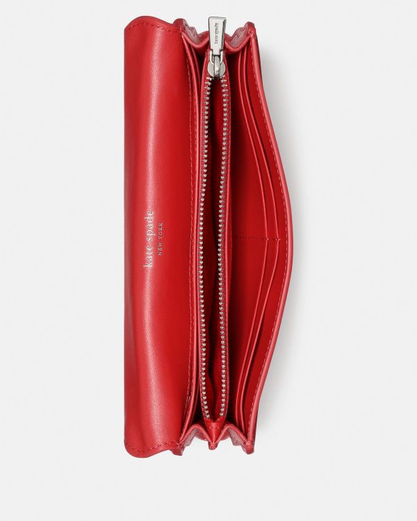 Kate Spade Deco Wavy Large Flap Wallet