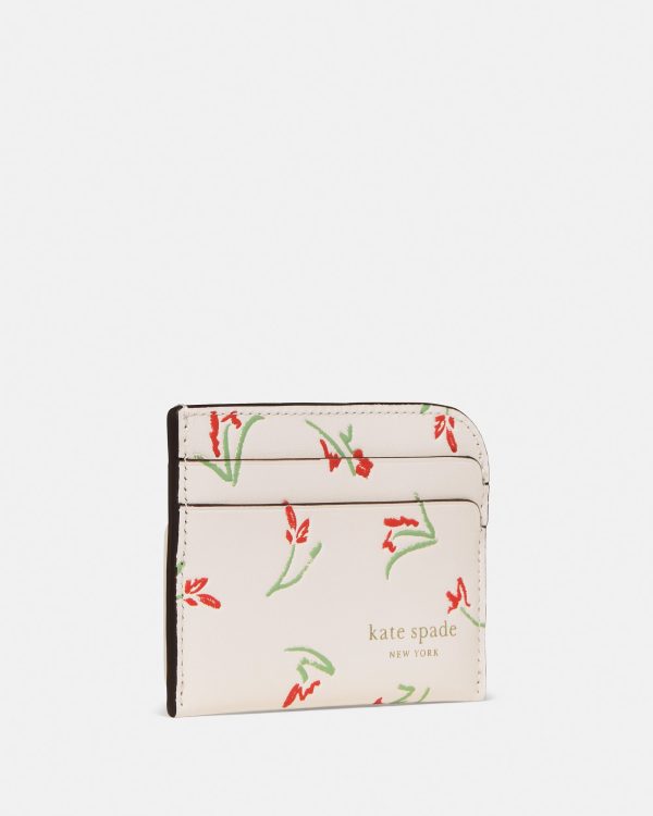 Kate Spade Devin Vibrant Buds Card Holder
