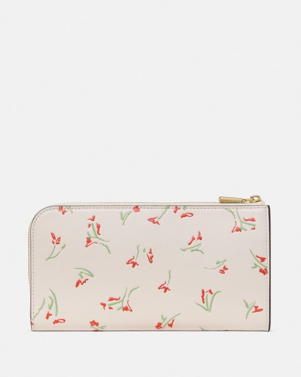 Kate Spade Devin Vibrant Buds Zip Around Continental Wallet