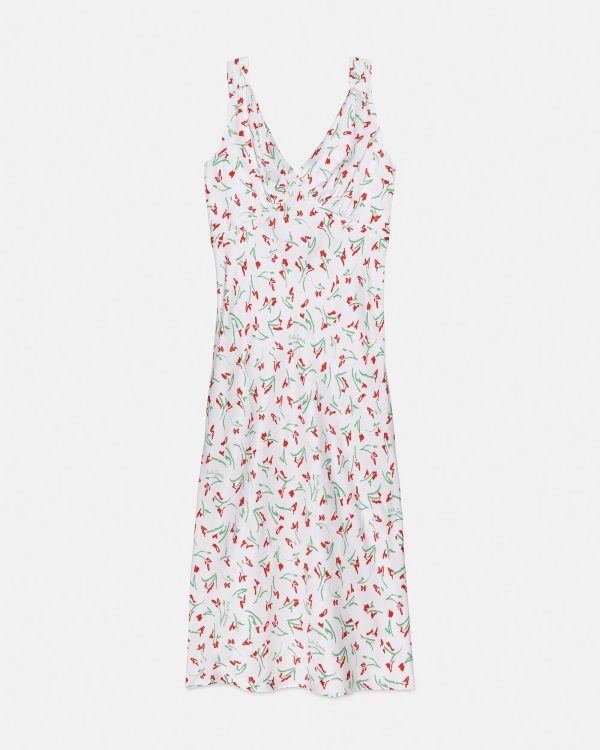 Kate Spade Vibrant Buds Midi Slip Dress
