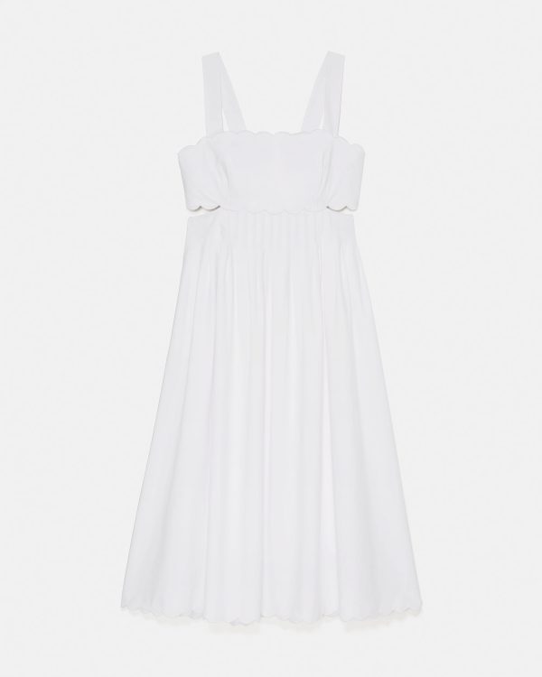 Kate Spade Scallop Open Back Midi Dress