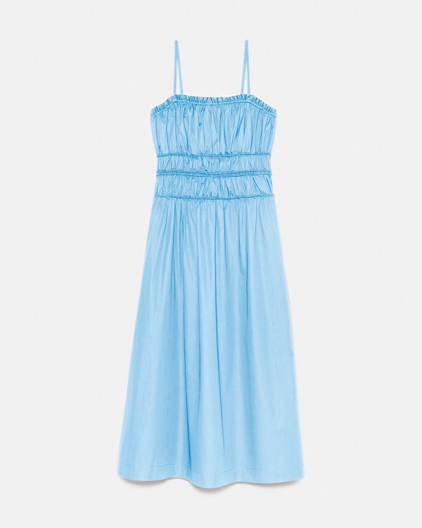 Kate Spade Smocked Strapless Midi Dress