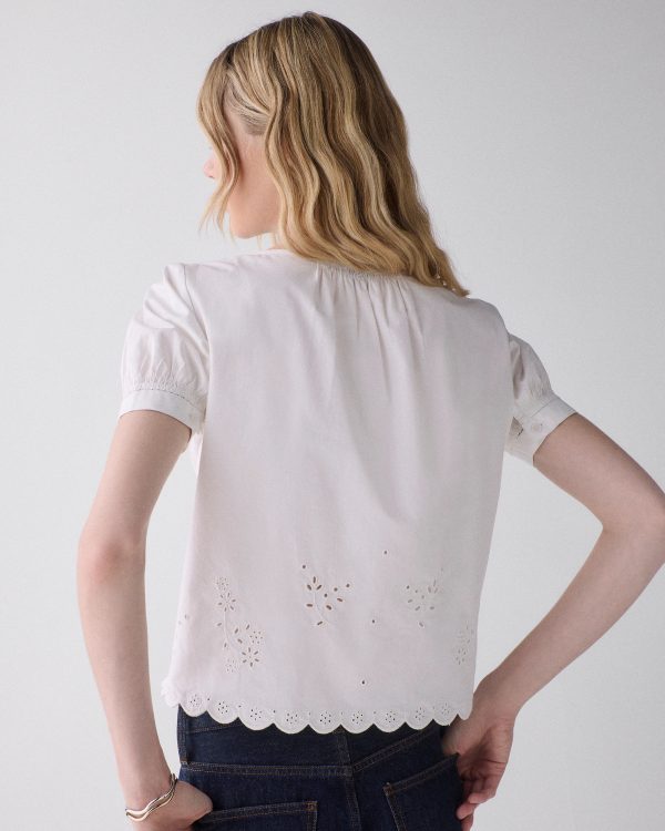Kate Spade Broderie Anglaise Top
