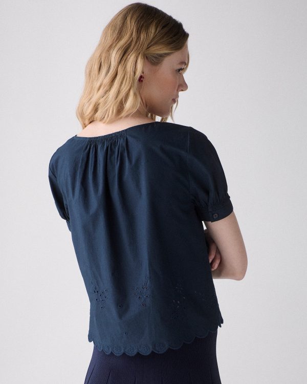 Kate Spade Broderie Anglaise Top