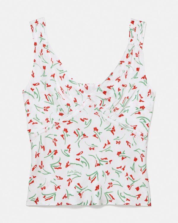 Kate Spade Vibrant Buds Slip Tank