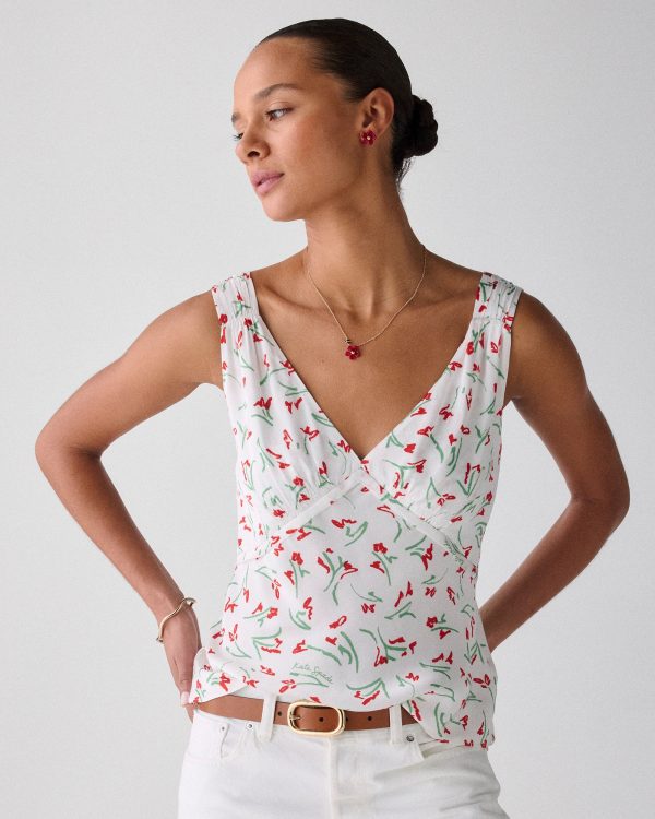 Kate Spade Vibrant Buds Slip Tank