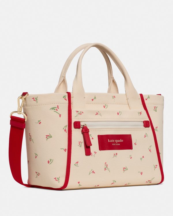 Kate Spade Dash Vibrant Buds Canvas Tote Bag