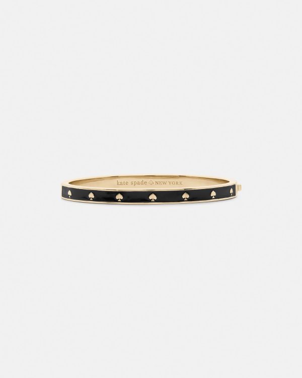 Kate Spade Spot The Spade Enamel Hinged Bangle