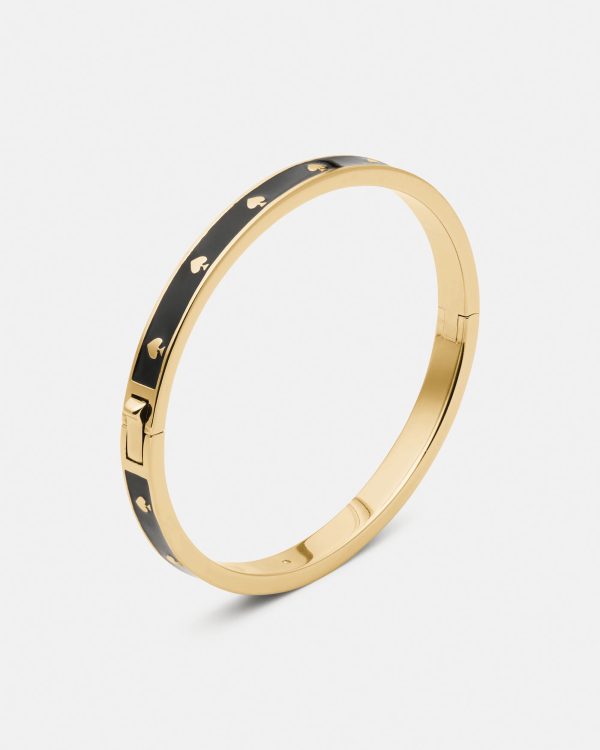 Kate Spade Spot The Spade Enamel Hinged Bangle