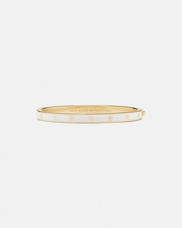 Kate Spade Spot The Spade Enamel Hinged Bangle