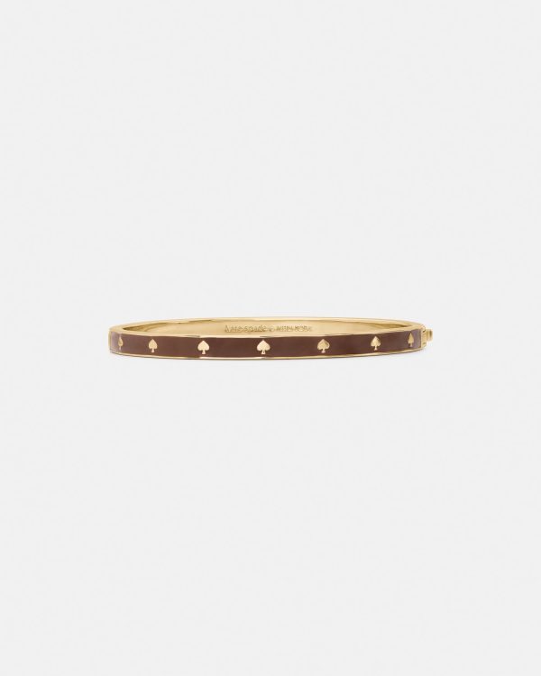 Kate Spade Spot The Spade Enamel Hinged Bangle