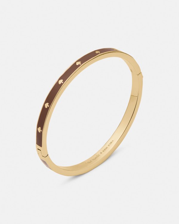 Kate Spade Spot The Spade Enamel Hinged Bangle
