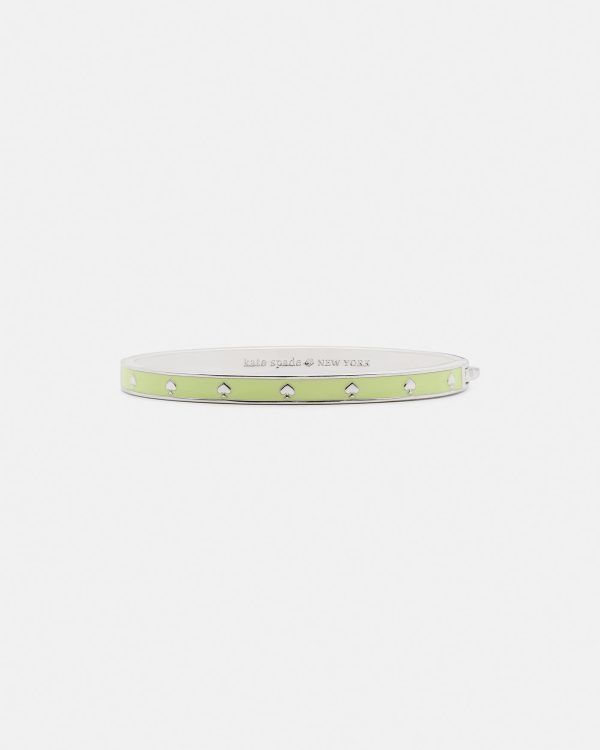 Kate Spade Spot The Spade Enamel Hinged Bangle