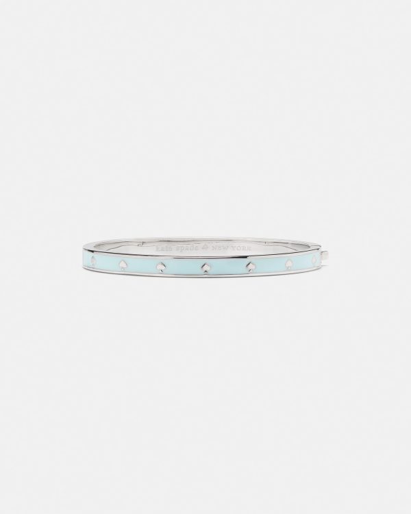 Kate Spade Spot The Spade Enamel Hinged Bangle