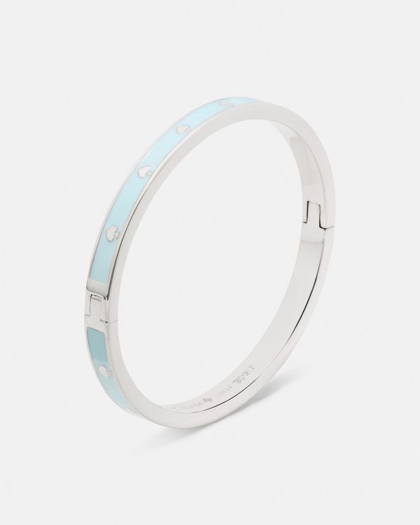 Kate Spade Spot The Spade Enamel Hinged Bangle
