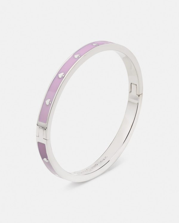 Kate Spade Spot The Spade Enamel Hinged Bangle