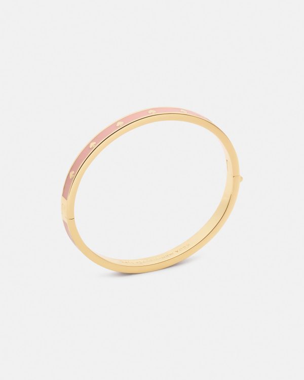 Kate Spade Spot The Spade Enamel Hinged Bangle