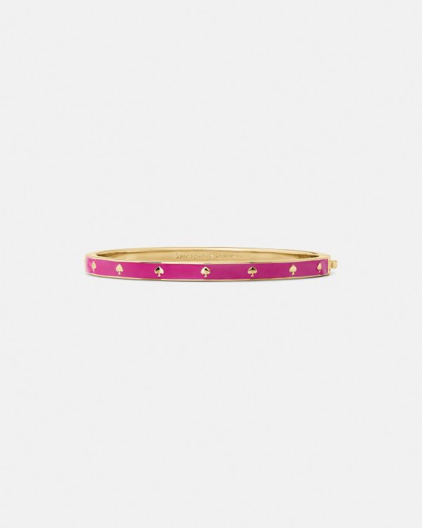 Kate Spade Spot The Spade Enamel Hinged Bangle