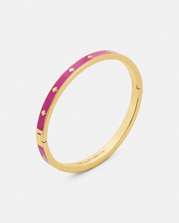 Kate Spade Spot The Spade Enamel Hinged Bangle