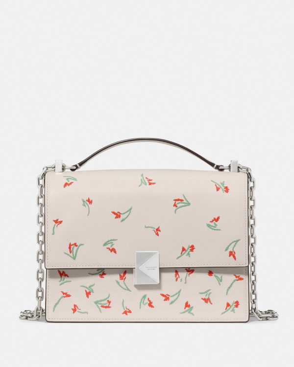 Kate Spade Deco Vibrant Buds Chain Shoulder Bag
