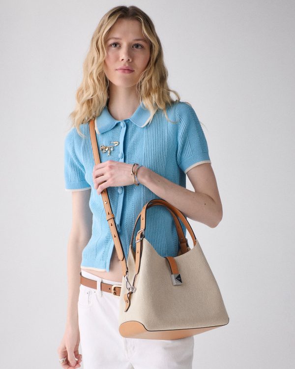 Kate Spade Deco Canvas Crossbody Tote Bag