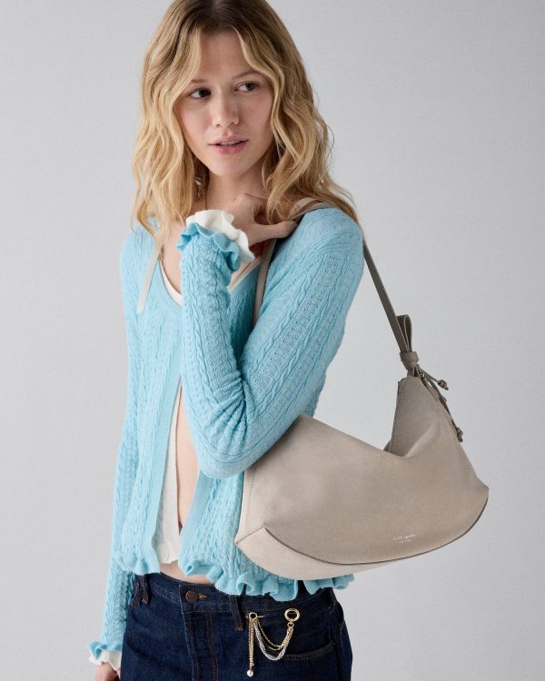 Kate Spade Loop Suede Large Shoulder Bag