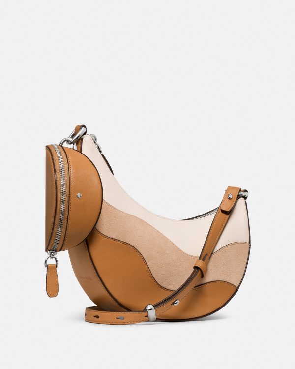 Kate Spade Duo Wavy Suede Crossbody Bag