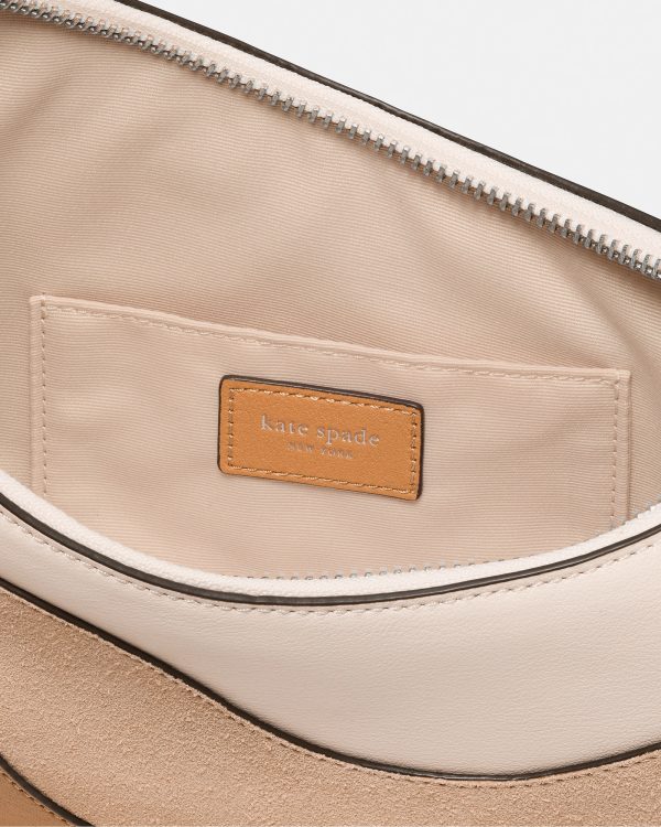Kate Spade Duo Wavy Suede Crossbody Bag