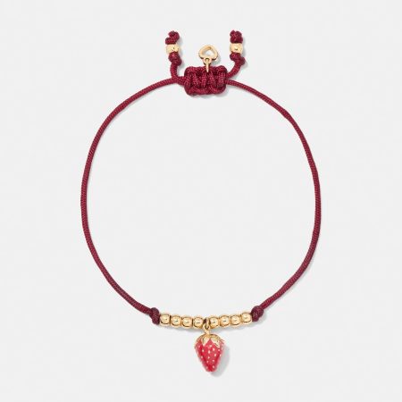 Kate Spade Summer Daze Strawberry Cord Bracelet