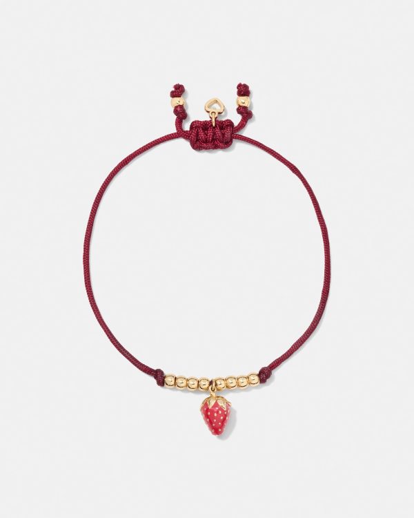 Kate Spade Summer Daze Strawberry Cord Bracelet