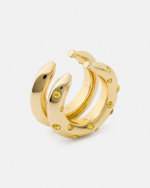 Kate Spade Summer Daze Banana Stacked Rings
