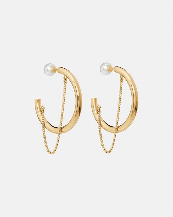 Kate Spade Chain Reaction Chain Hoops