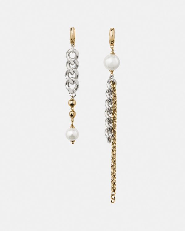 Kate Spade Chain Reaction Asymmetrical Chain Earrings