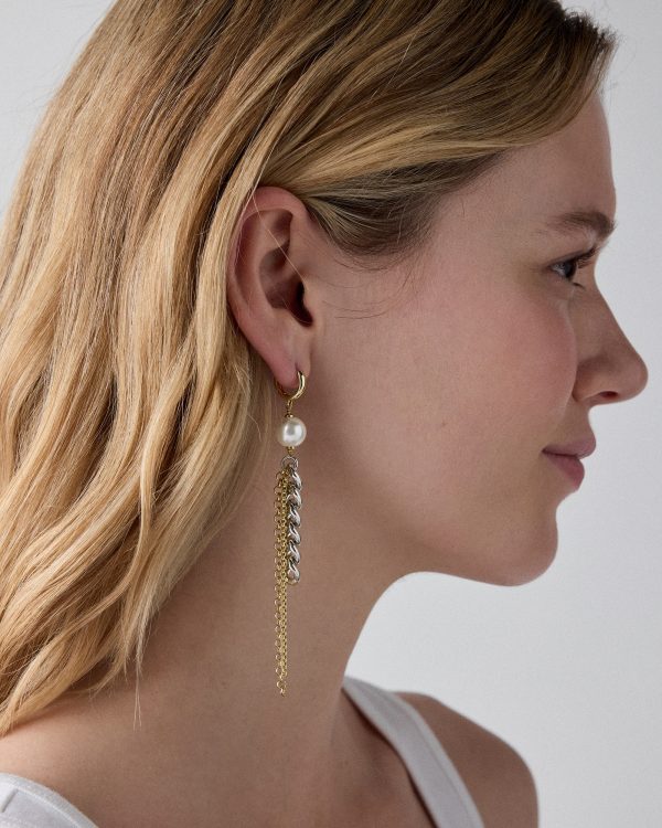 Kate Spade Chain Reaction Asymmetrical Chain Earrings