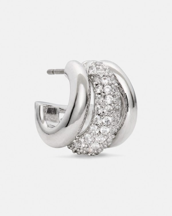 Kate Spade Tiny Twinkles Pave Trio Huggies