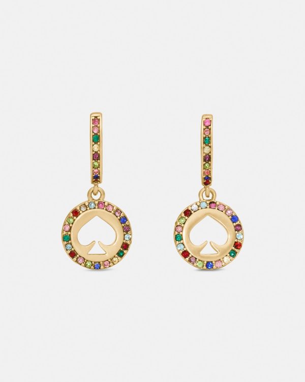 Kate Spade Spot The Spade Pave Halo Huggies