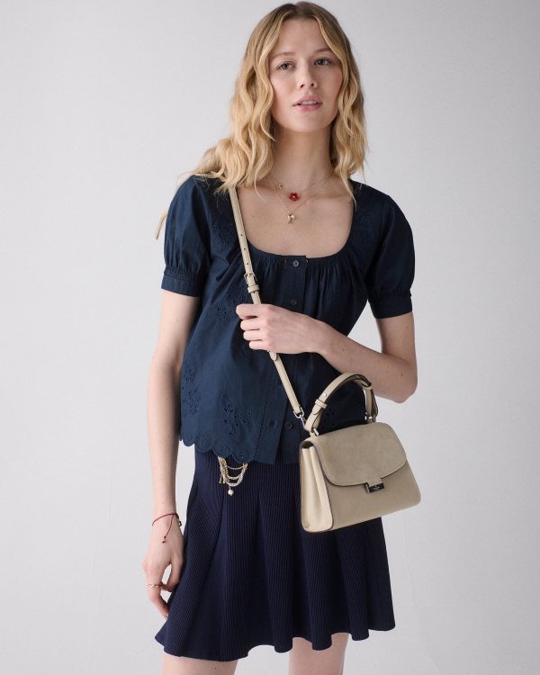 Kate Spade Riley Suede Small Top Handle Bag