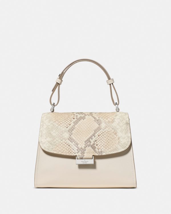 Kate Spade Riley Snake Embossed Small Top Handle Bag