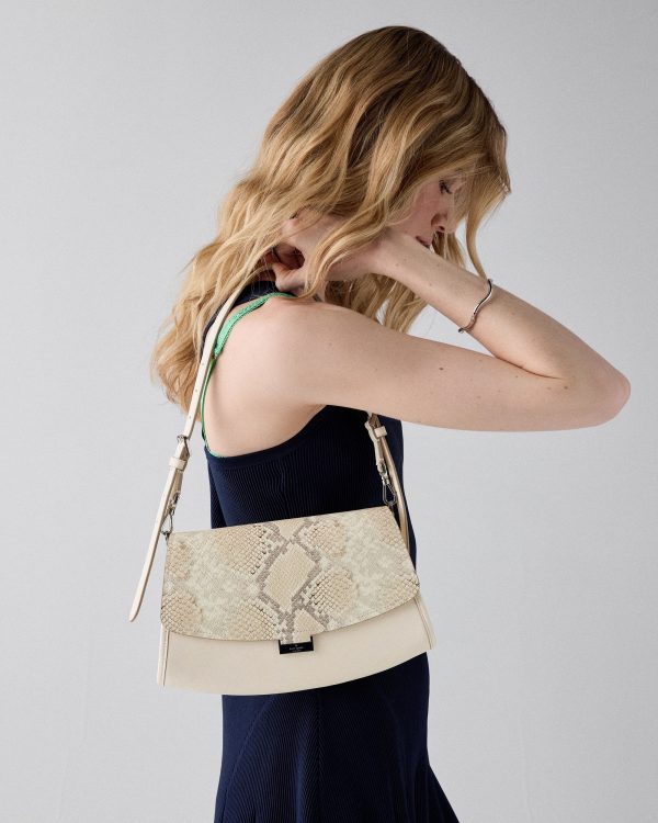 Kate Spade Ali Snake Embossed Shoulder Bag