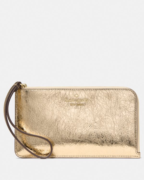 Kate Spade Lucy Metallic Medium Wristlet
