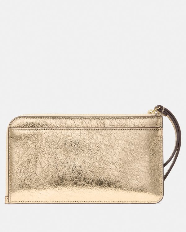 Kate Spade Lucy Metallic Medium Wristlet