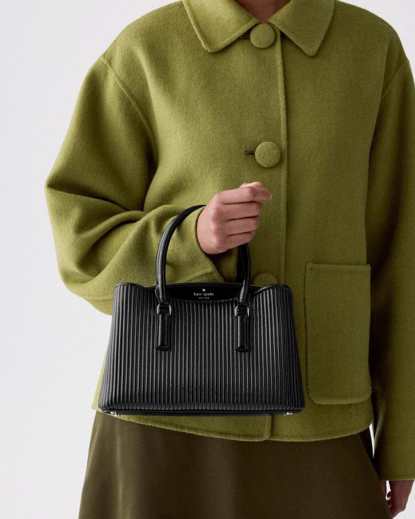 Kate Spade Thompson Street Shiny Quilted Small Satchel Bag