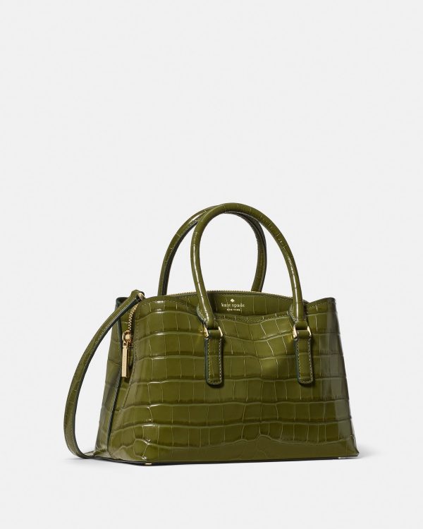 Kate Spade Thompson Street Croc Embossed Small Satchel Bag