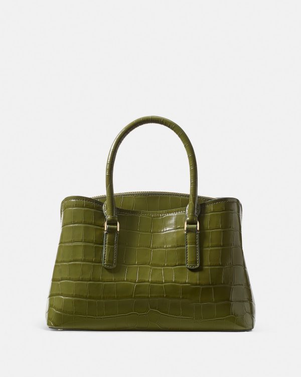 Kate Spade Thompson Street Croc Embossed Small Satchel Bag