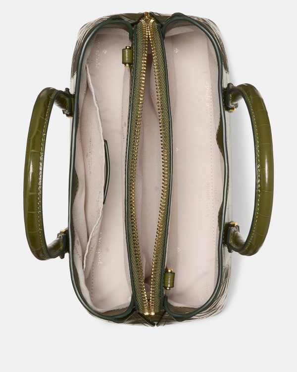 Kate Spade Thompson Street Croc Embossed Small Satchel Bag