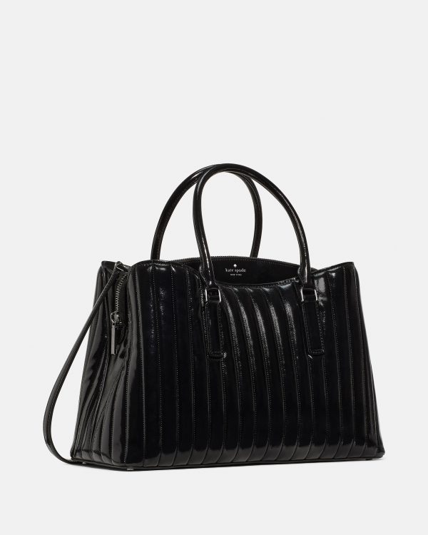 Kate Spade Thompson Street Shiny Quilted Satchel Bag