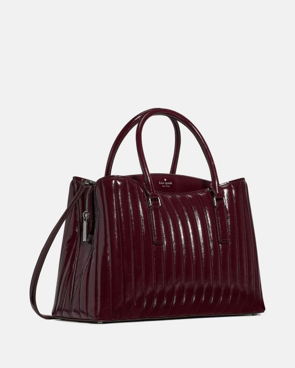 Kate Spade Thompson Street Shiny Quilted Satchel Bag