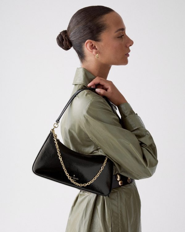 Kate Spade Margot Shiny Leather Shoulder Bag