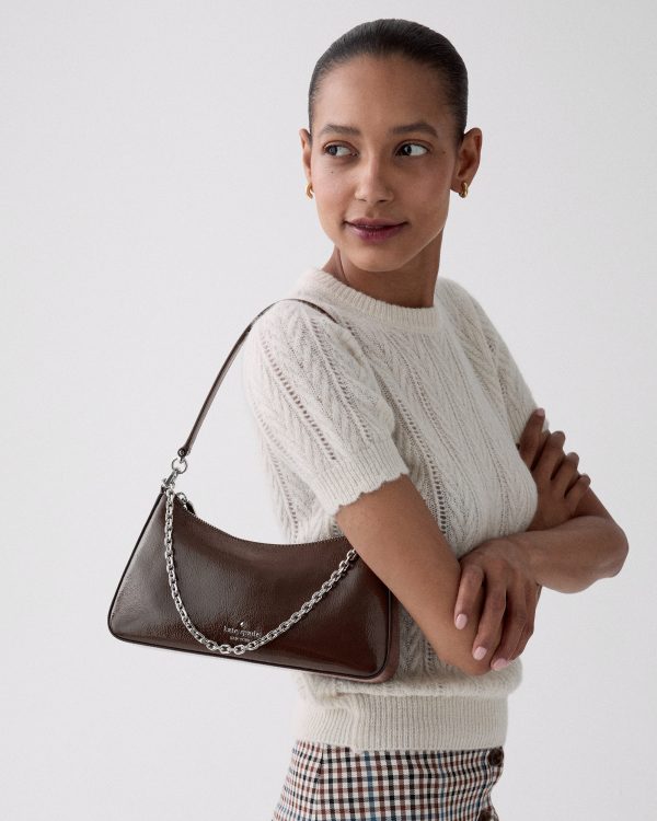 Kate Spade Margot Shiny Leather Shoulder Bag